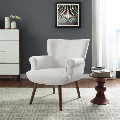 White Upholstered Armchairs